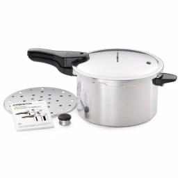 Presto 8 Qt. Aluminum Stovetop Pressure Cooker with Cooking Rack thumbnail 4
