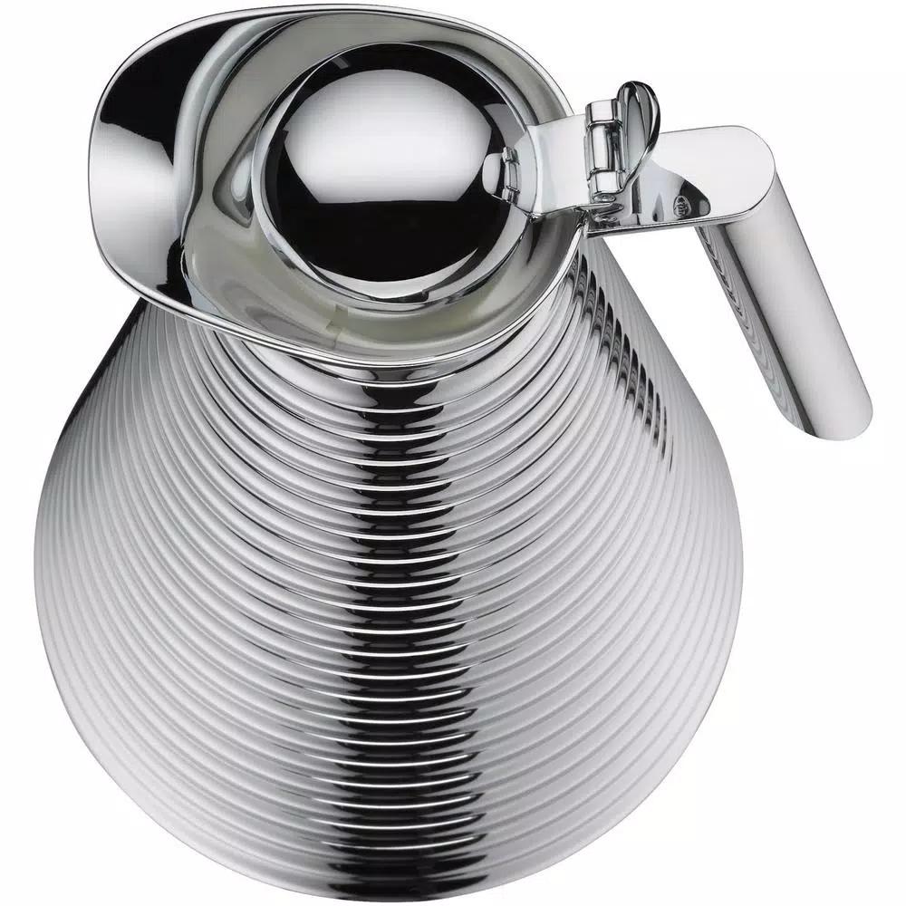 Alfi Chrome-Plated Copper Glass Vacuum Carafe, 1.06 Qt.