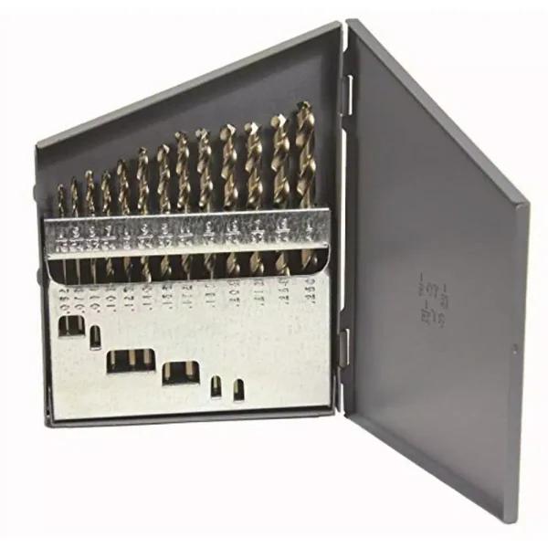 Viking Drill and Tool 13-Piece Cobalt Split Point Jobber Length Twist Drill Bit Set
