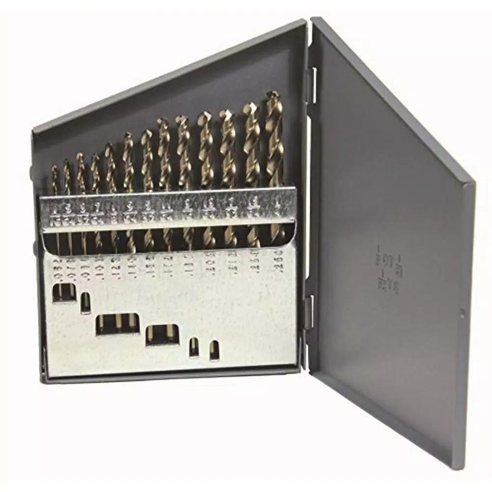 Viking Drill and Tool 13-Piece Cobalt Split Point Jobber Length Twist Drill Bit Set