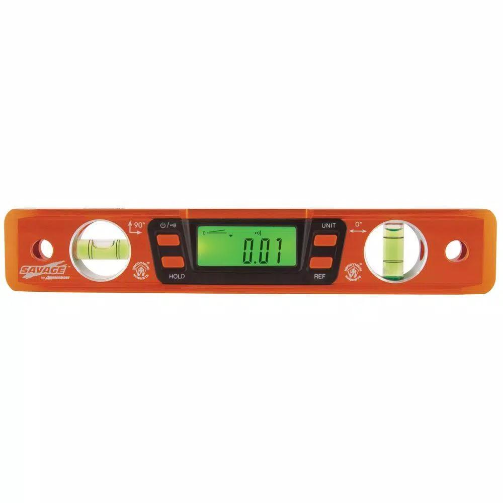 Swanson Savage 9 in. Digital Magnetic Torpedo Level with Audio Alert and Auto-Rotating Screen