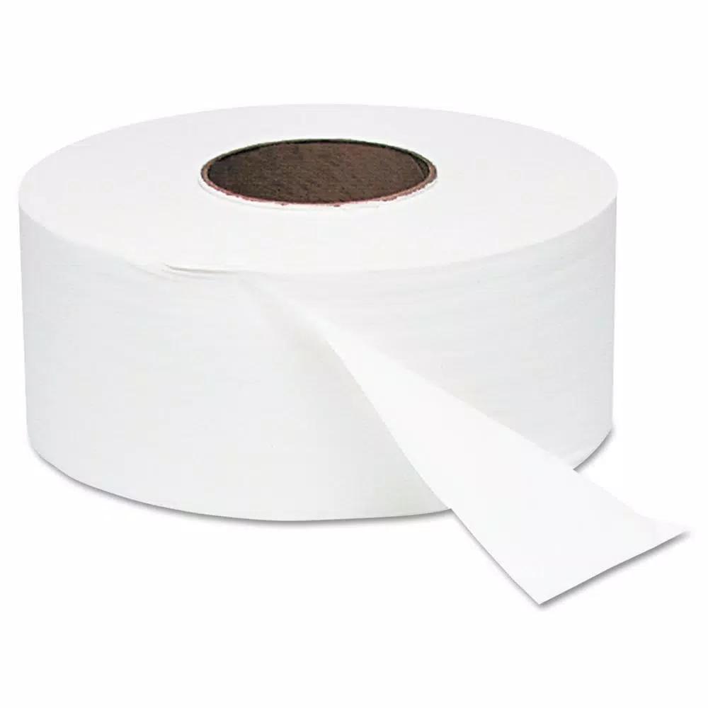 Windsoft 9 in. x 2000 ft. White Jumbo Roll 1-Ply Bath Tissue, 12 Rolls per Carton