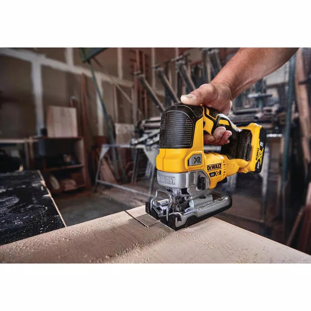 DEWALT 20V MAX XR Cordless Brushless 5 in. Random Orbital Sander & Jigsaw Combo Kit with 5.0Ah Battery