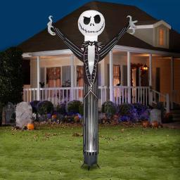 Disney 12 ft. Disney Jack Skellington Animated Halloween Inflatable Jiggler thumbnail 3