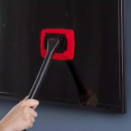 Trademark Stalwart Windshield Cleaner Tool with Pivoting Head and Microfiber Cloth thumbnail 5