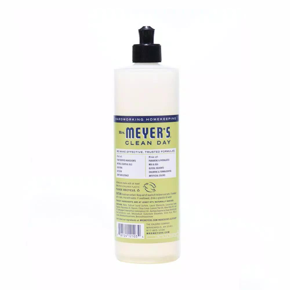 Mrs. Meyer's Clean Day Lemon Verbena Liquid Dish Soap, 16 oz (Pack of 6)