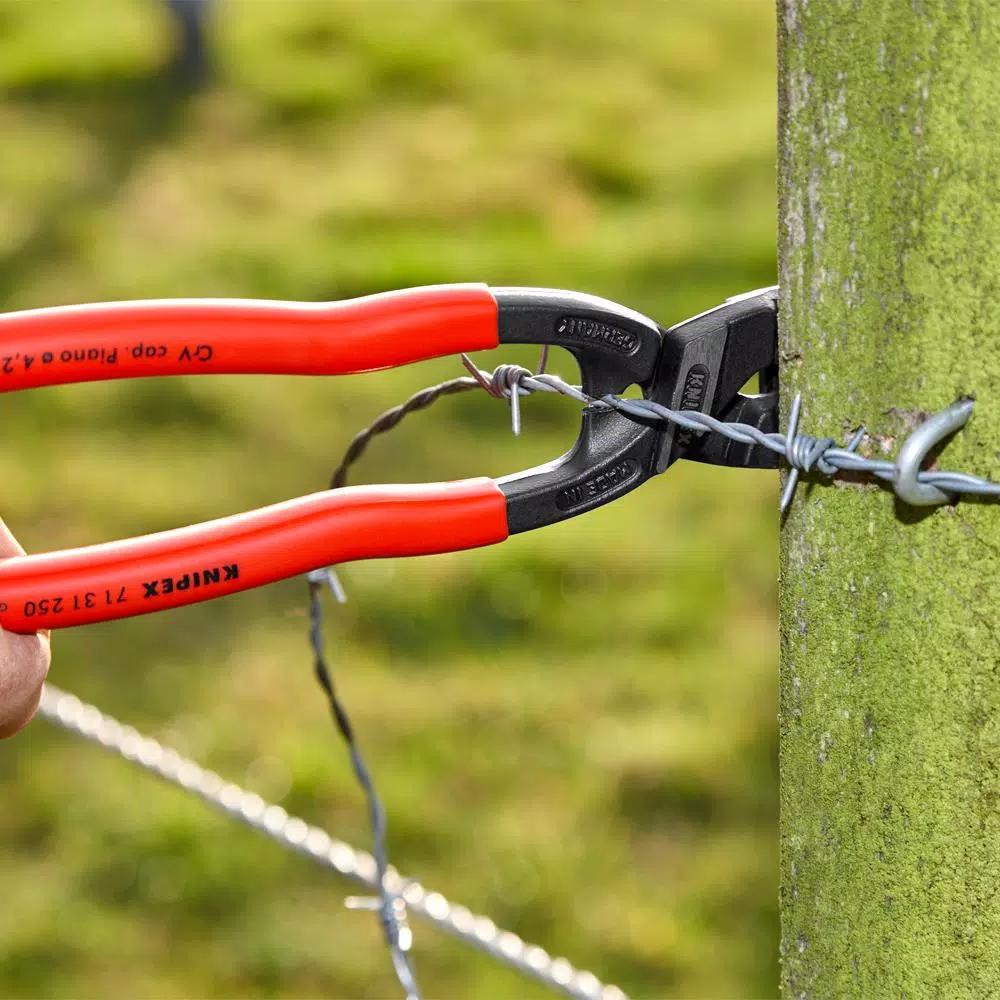 KNIPEX 10 in. CoBolt Lever Action Bolt Cutters with Notched Blade