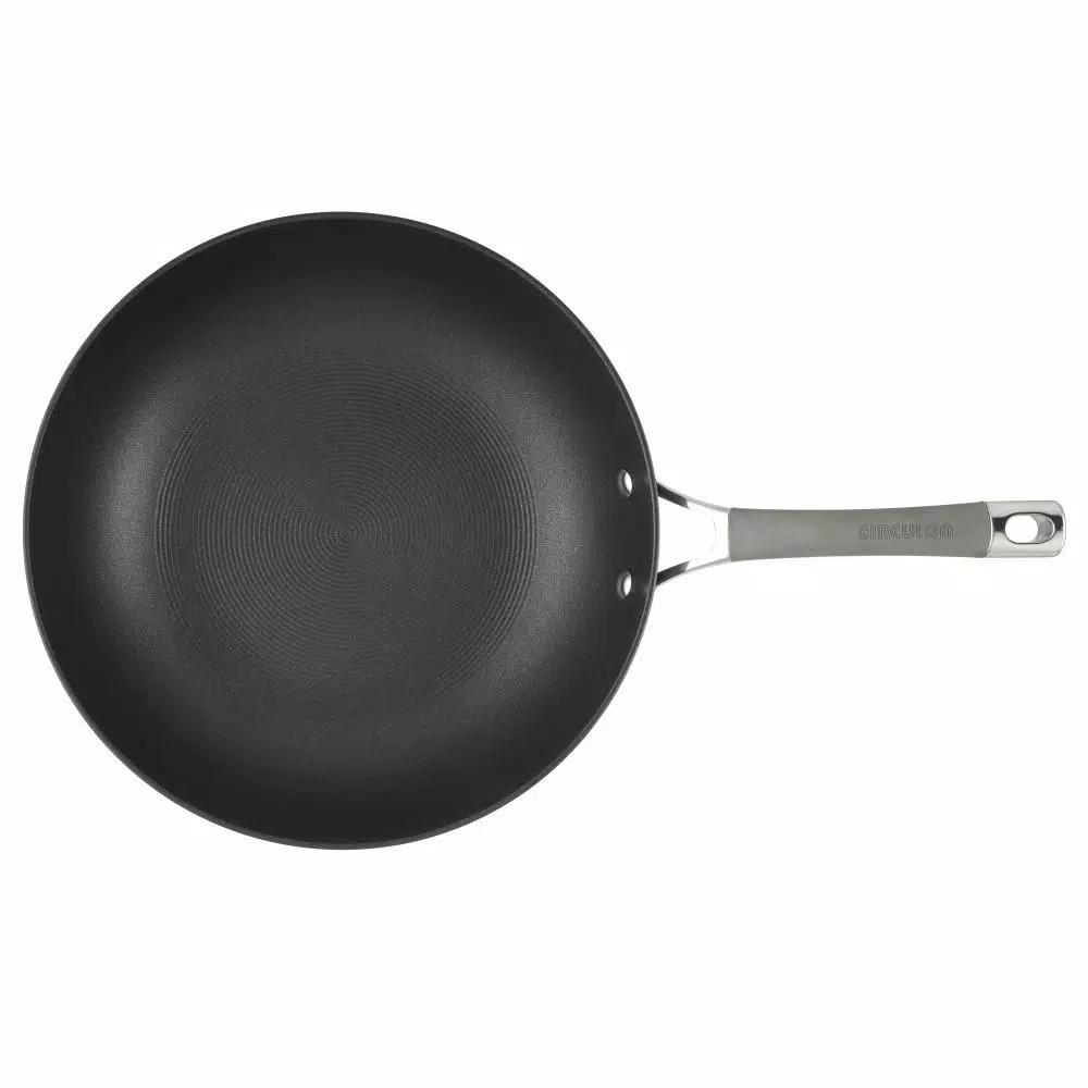 Circulon Elementum 12-Inch Hard-Anodized Nonstick Stir Fry Wok, Oyster Gray