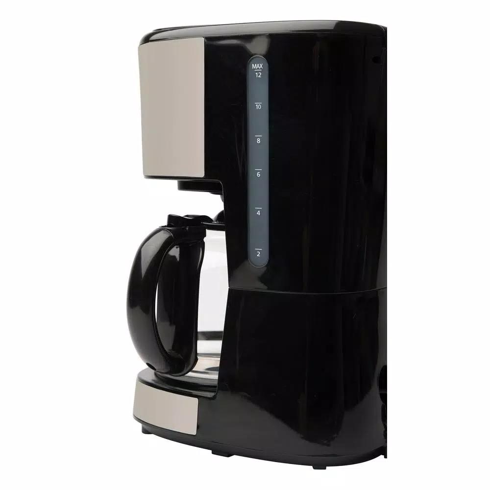 Haden 12-Cup Retro Style Programmable Drip Coffee Maker with Strength Control, Putty