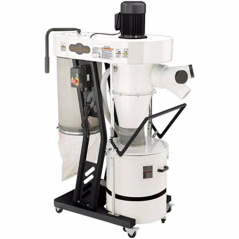 Shop Fox 2 HP Portable Cyclone Dust Collector, 1023 CFM, 220V