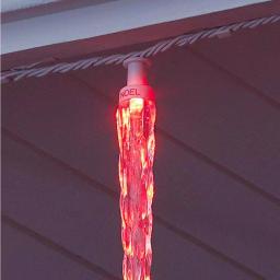 LightShow ColorMotion 24-Light Multi-Color Deluxe LED Icicle Christmas String Lights thumbnail 8