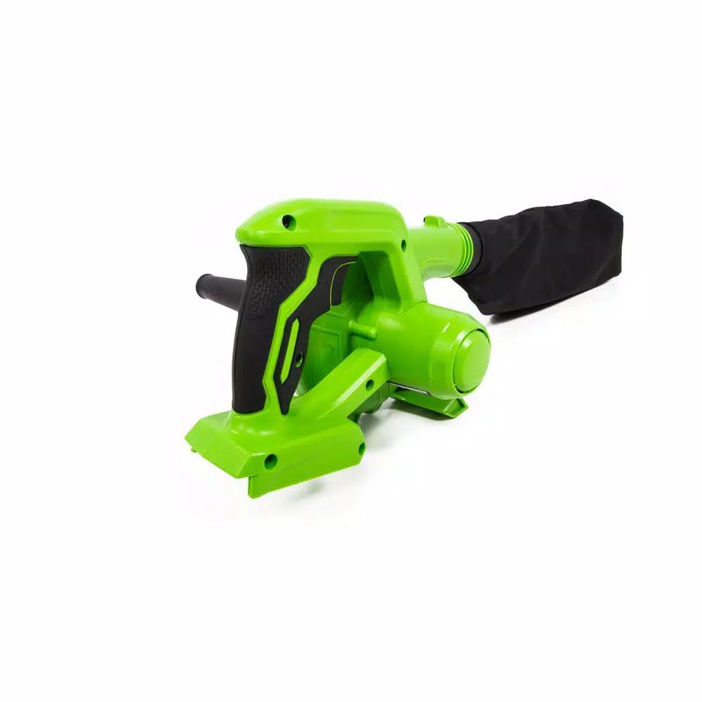 Greenworks 24V Cordless Handheld Blower and Vacuum Kit with 2.0 Ah USB Battery and Charger