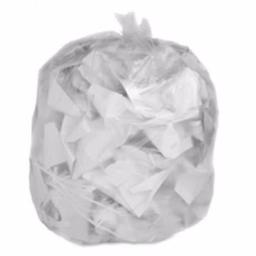 Plasticplace 55-60 Gal. Clear High-Density Polyethylene Trash Bags, 200 Count Case thumbnail 1