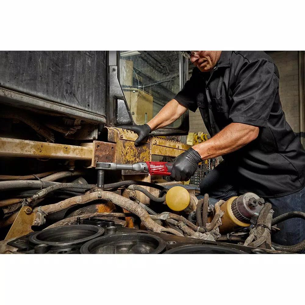 Milwaukee M12 FUEL 3/8 in. Ratchet & Extended Reach Ratchet Combo Kit with Protective Boots (Tool-Only)
