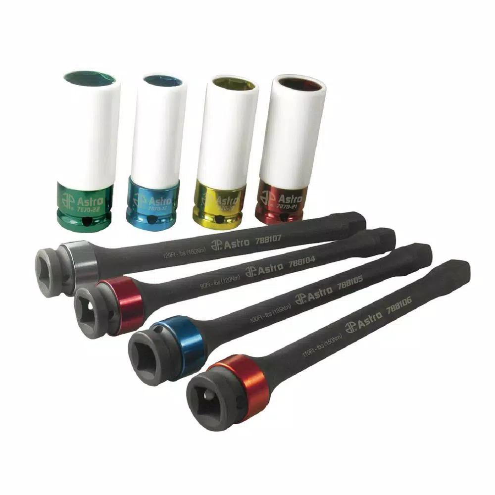Astro Pneumatic 8-Piece Torque Limiting Extension and Protective Socket Set