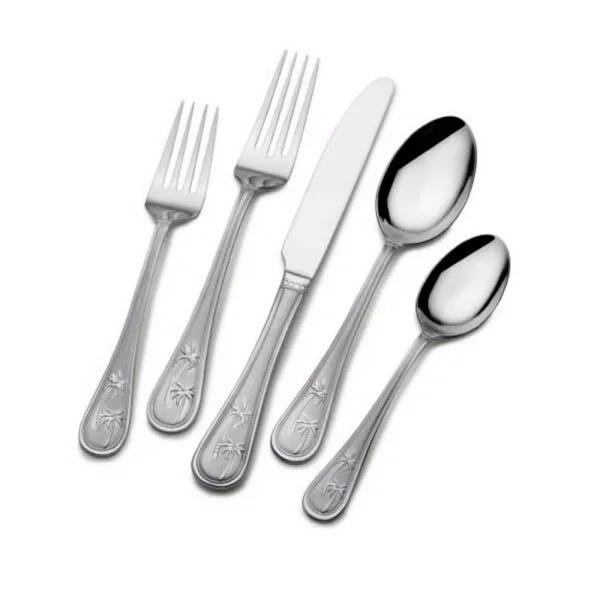Towle Living Towle Everyday Palm Breeze 20-Piece 18/0 Stainless Steel Flatware Set, Service for 4