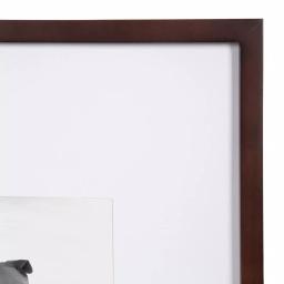 DesignOvation Gallery Wood Picture Frame Set of 2, Walnut Brown, 16x20 in. Matted to 8x10 in. thumbnail 4