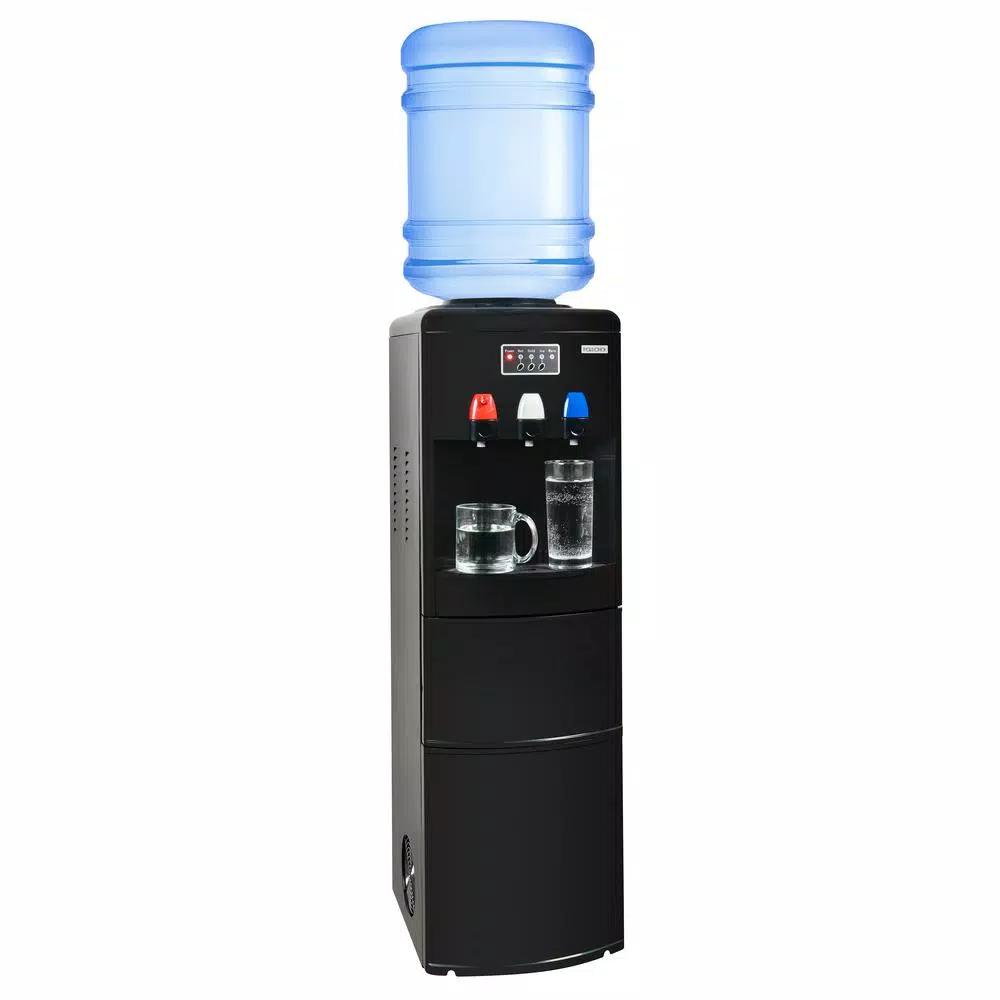 Igloo Top Loading Water Dispenser with Built-in Ice Maker, Hot & Cold Water, Black