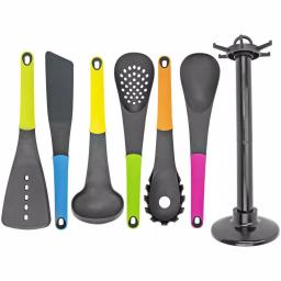 Southern Homewares 7-Piece Colorful Kitchen Utensil Set with Storage Holder thumbnail 3