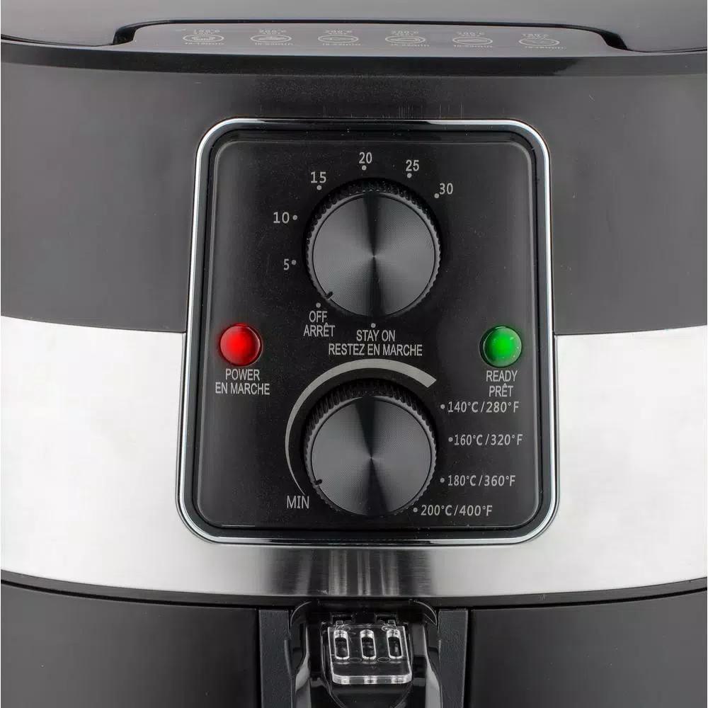 Frigidaire 3.2 Qt. Compact Air Fryer with Adjustable Temperature and Automatic Shut-Off, Black