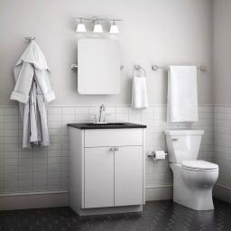 Delta Portwood 4-Piece Polished Chrome Bath Accessory Set with 24 in. Towel Bar thumbnail 3