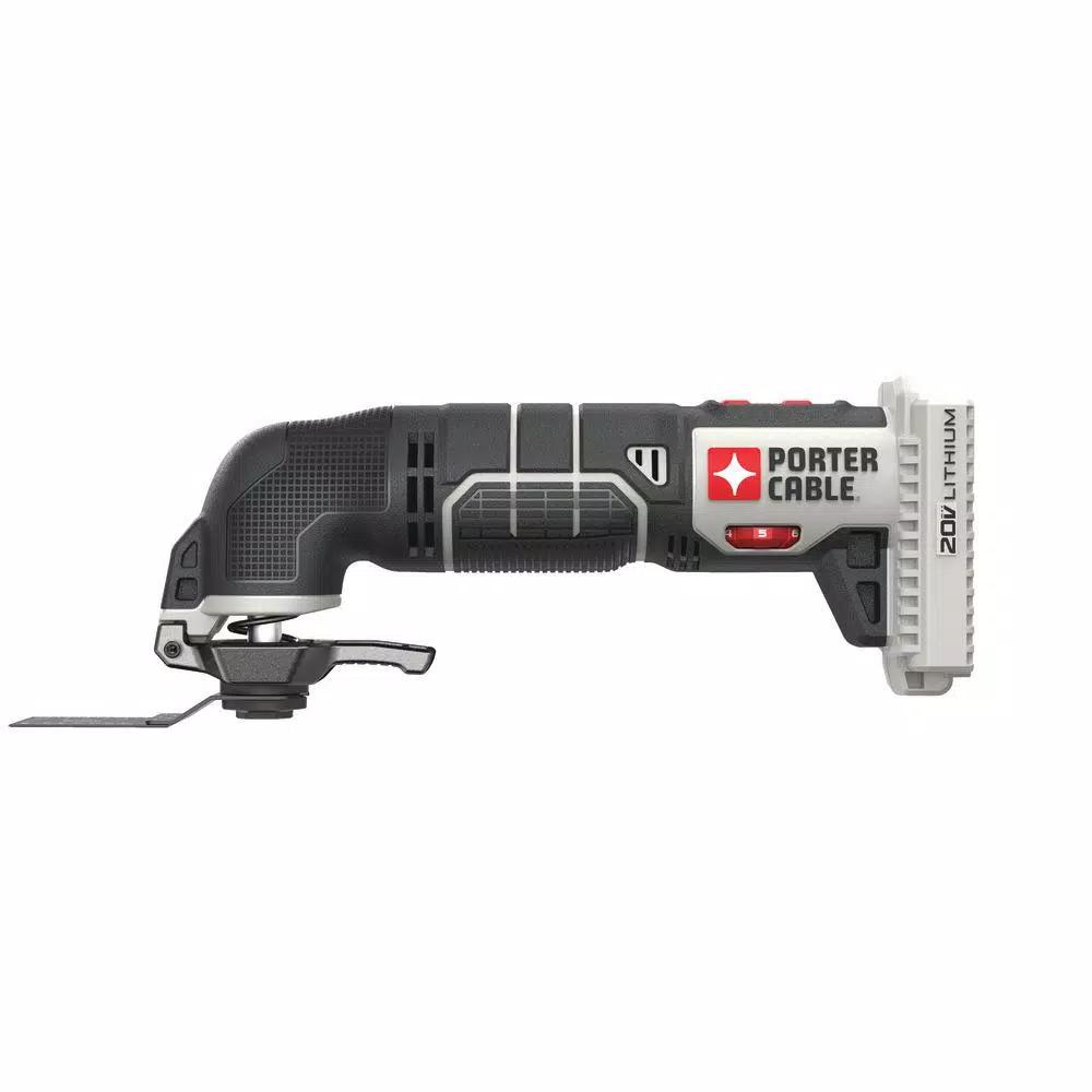Porter-Cable 20V MAX Cordless Oscillating Multi-Tool Kit with 11-Piece Accessory Set (Tool-Only)