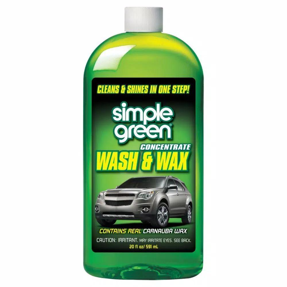 Simple Green Wash and Wax Car Soap with Real Carnauba Wax, 20 oz.