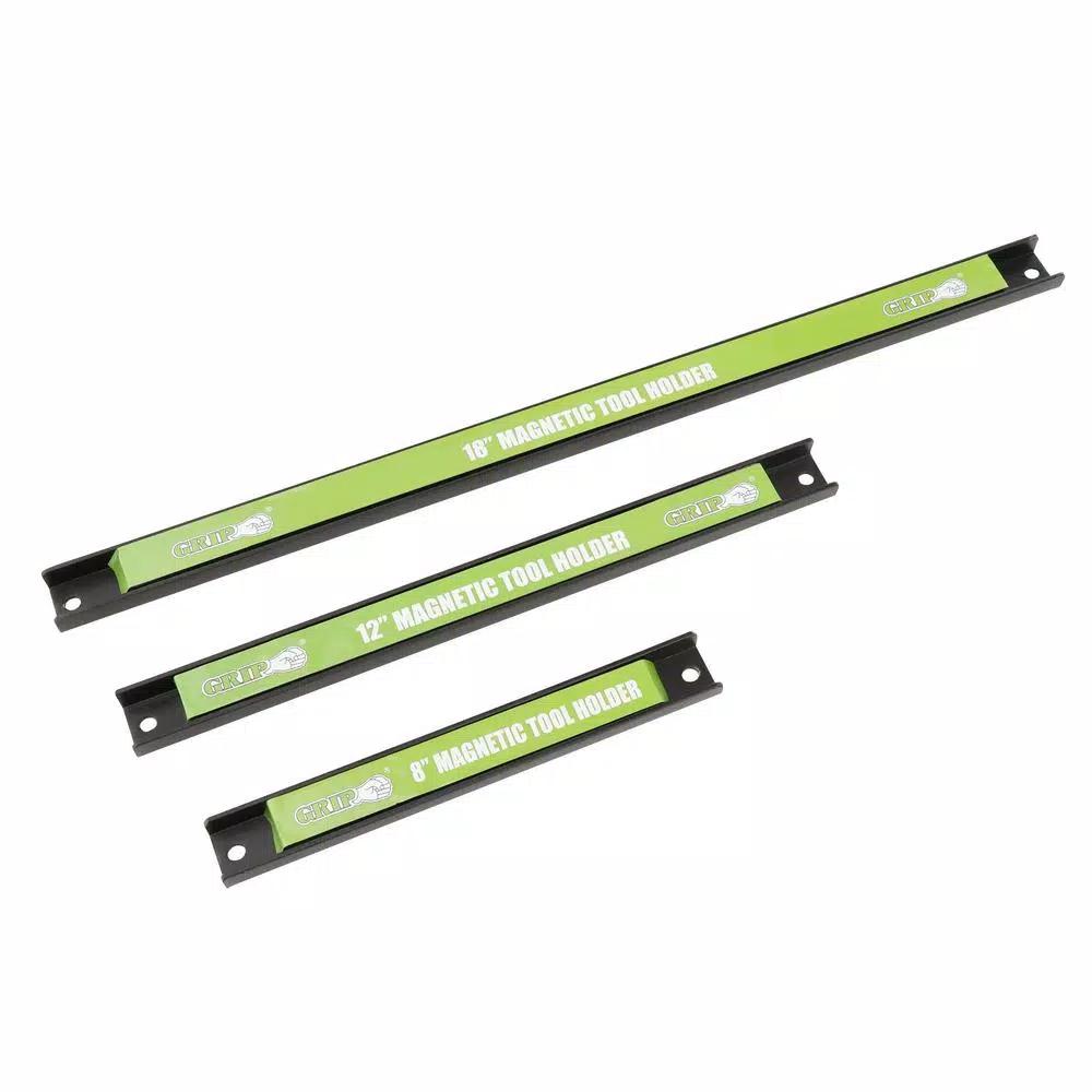 Grand Rapids Industrial Products Grip Magnetic Tool Holder Set, 3-Piece Magnetic Tool Organizer