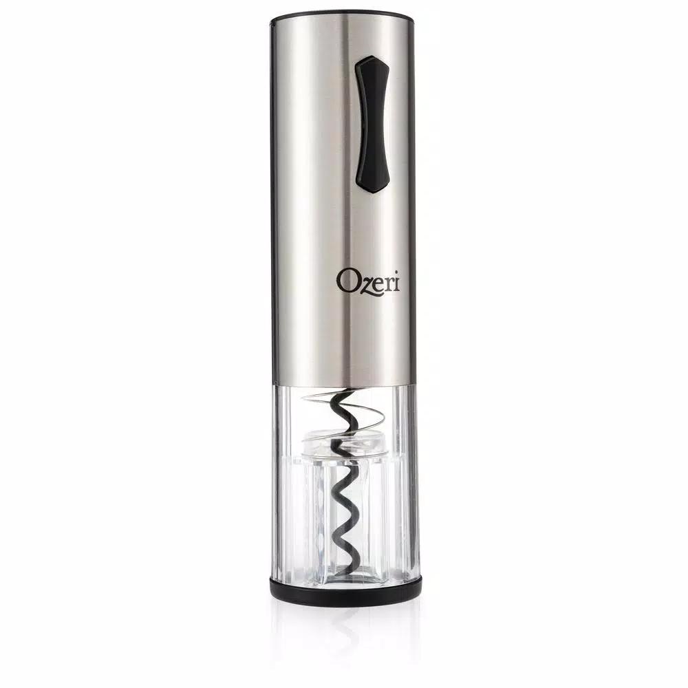 Ozeri Travel Series USB Rechargeable Electric Wine Opener, Cordless with Transparent Shell