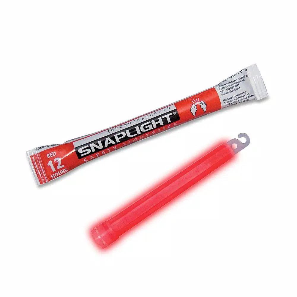 Miller's Creek 6 in. Emergency Snaplight, Red (10/Box) - Chemical Light Stick
