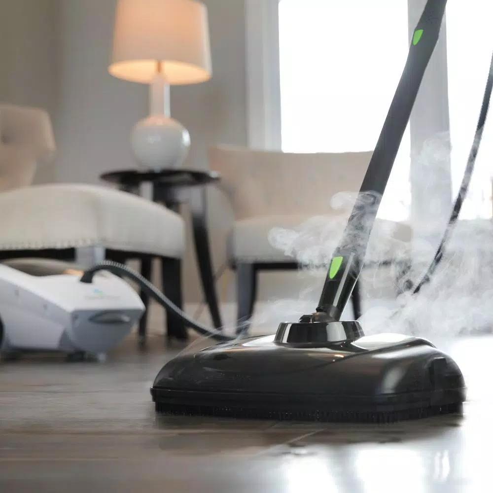 SteamFast SF-375 Deluxe Canister Steam Cleaner, 1500W, 48 oz. Tank, 18 Attachments