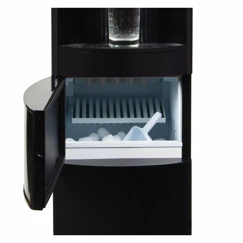 Igloo Top Loading Water Dispenser with Built-in Ice Maker, Hot & Cold Water, Black
