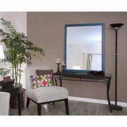 Alpine Art & Mirror Harbour Weathered Blue Beveled Glass Accent Mirror, 33 x 33 in. thumbnail 7