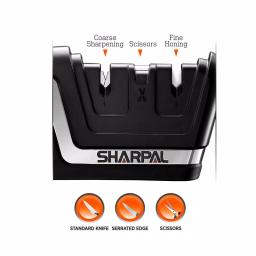 Sharpal 190N Knife and Scissors Sharpener - Classic Two-Stage Manual Sharpener thumbnail 2