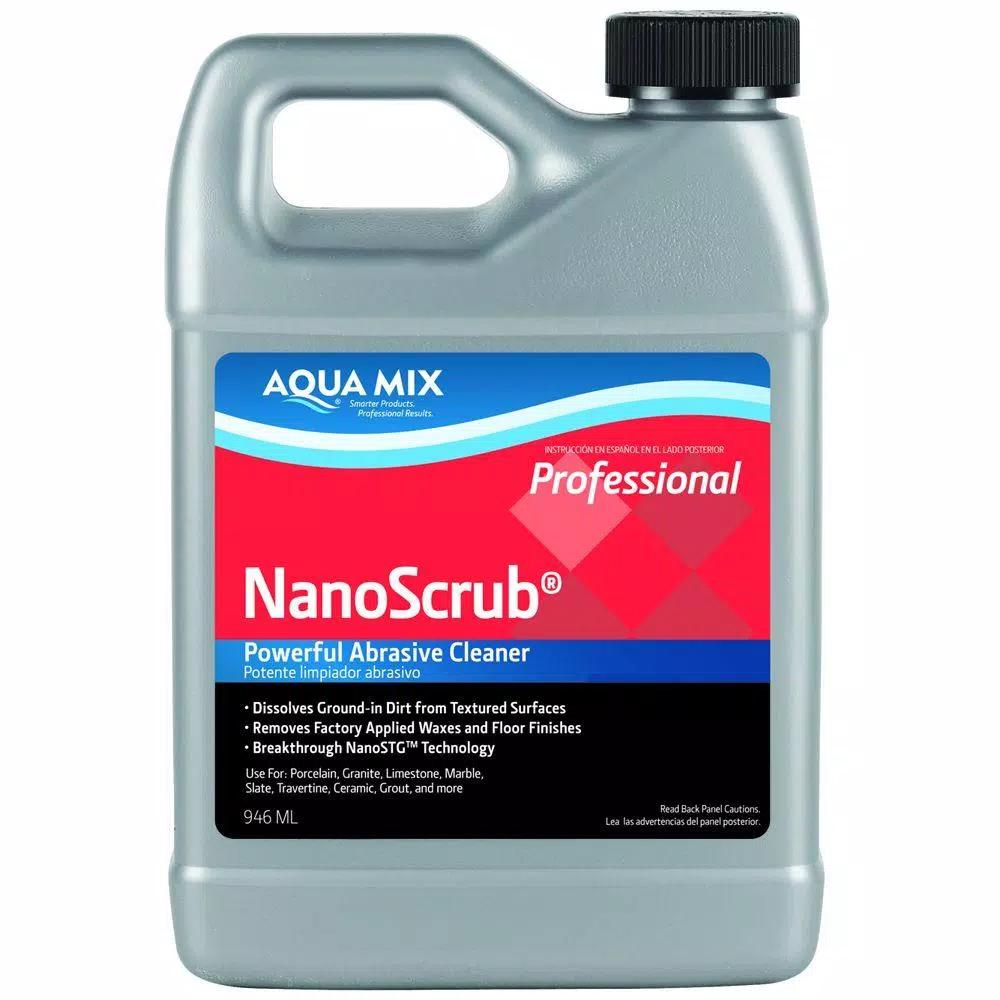 Custom Building Products Aqua Mix Nano Scrub Abrasive Cleaner - 1 Qt. Stone and Tile Cleaner