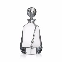 JoyJolt Aurora Crystal Whiskey Decanter, 25.3 oz Square Glass Decanter with Stopper thumbnail 1
