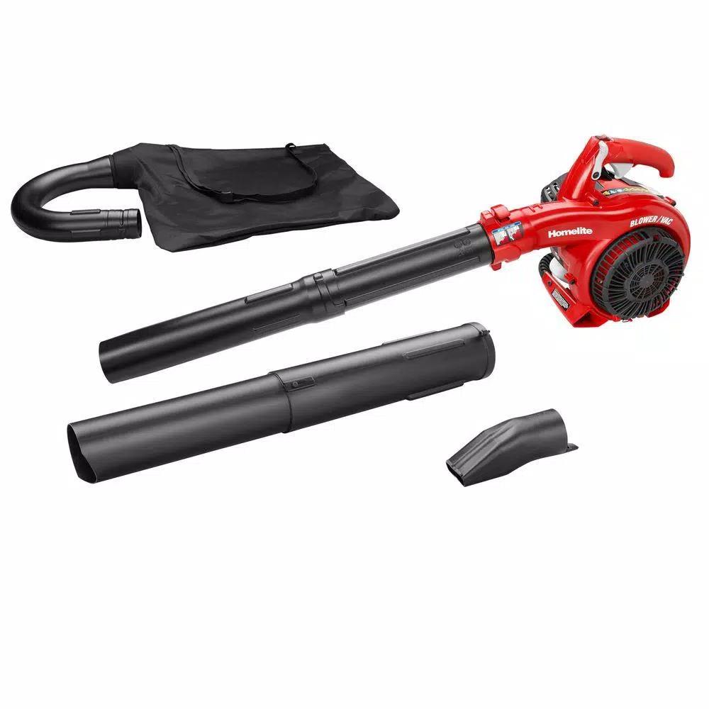 Homelite 26cc Gas Handheld Blower and Vacuum, 150 MPH, 400 CFM