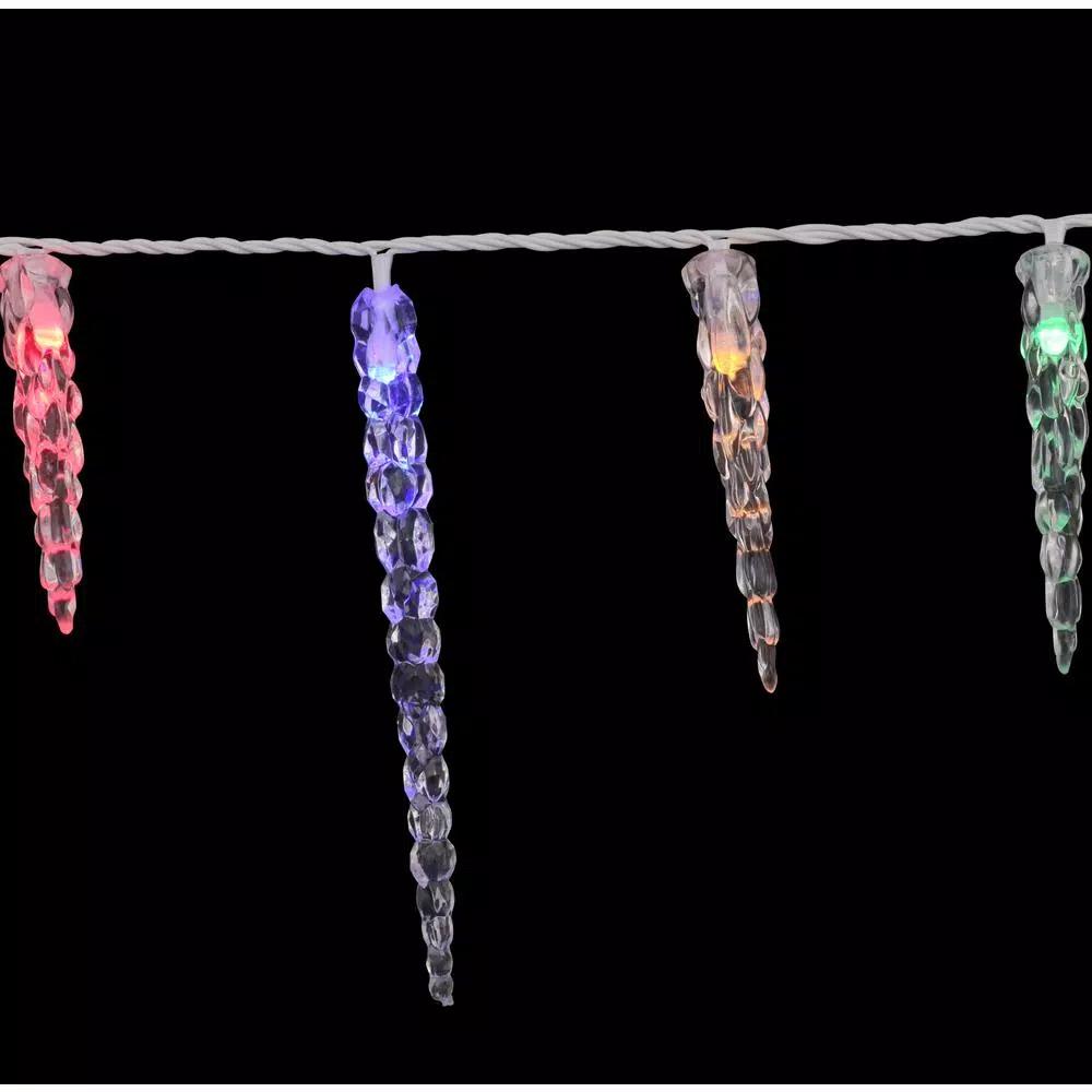 Novolink 80-Light 8mm Mini Globe Multi-Color LED Icicle Lights with Wireless Smart Control