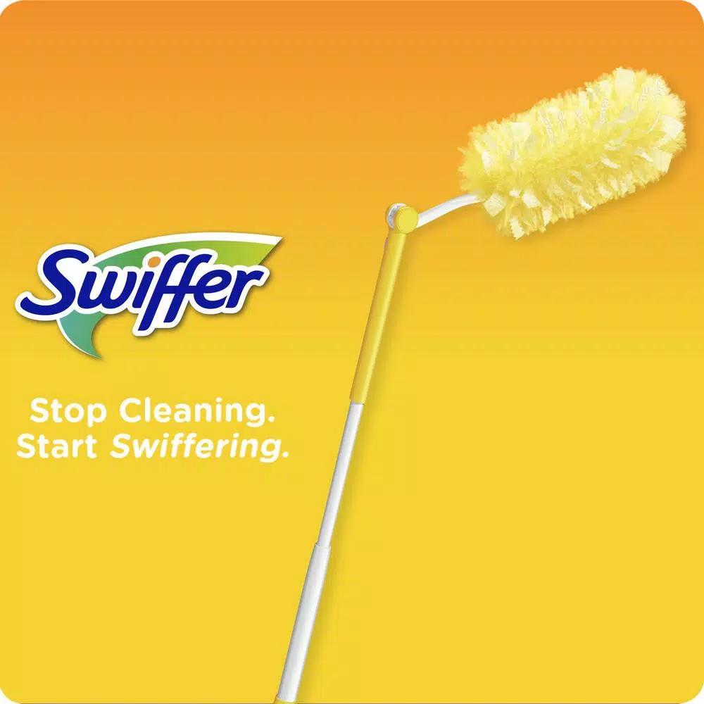 Swiffer Duster Starter Kit with Extendable Handle and Microfiber Dusters