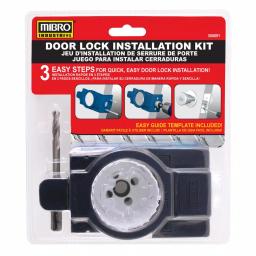 MIBRO Bi-Metal Door Lock and Deadbolt Installation Kit for Wood and Metal Doors thumbnail 2