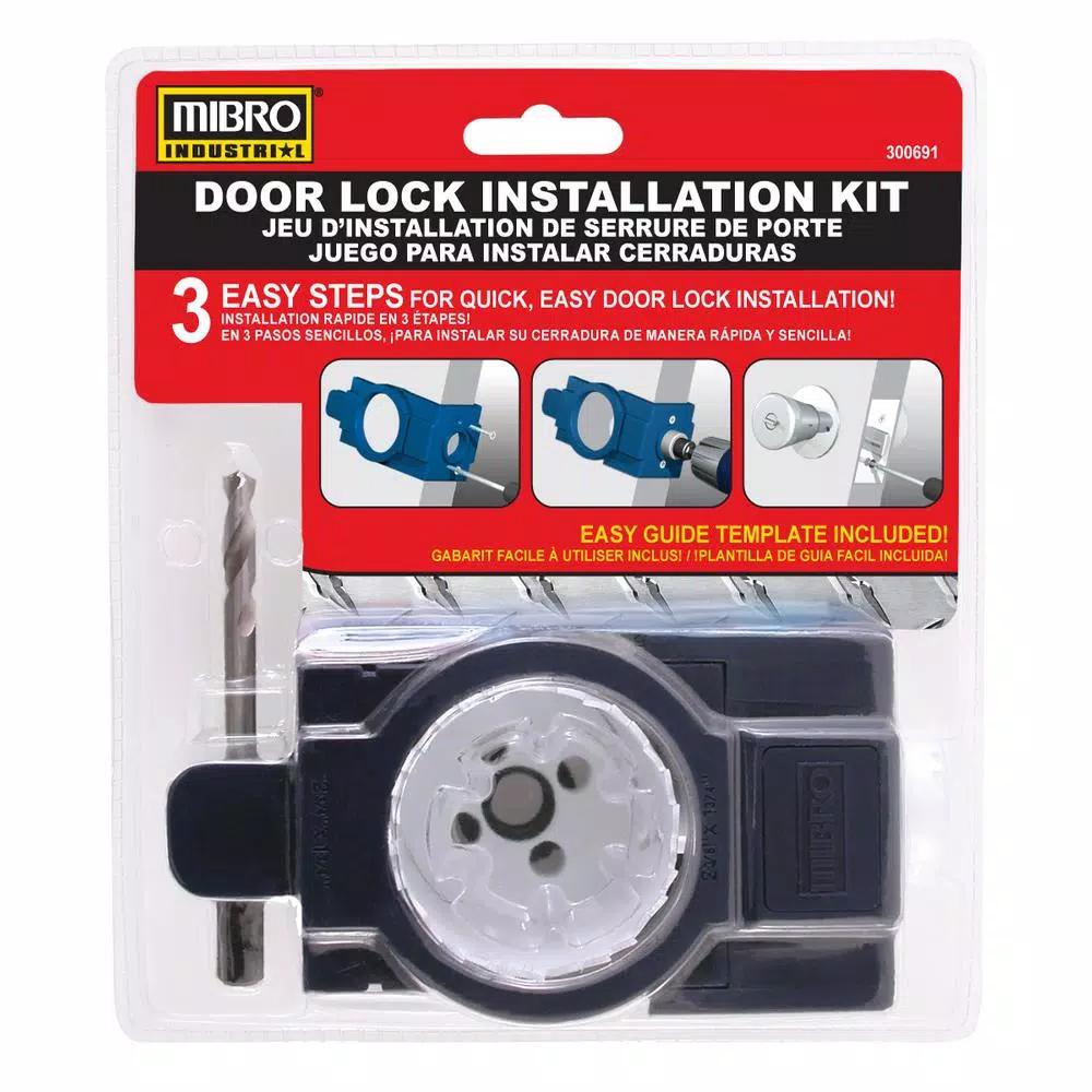 MIBRO Bi-Metal Door Lock and Deadbolt Installation Kit for Wood and Metal Doors