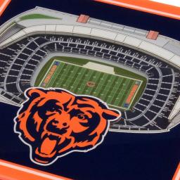 YouTheFan NFL Chicago Bears StadiumViews 3D Acrylic Coasters - Soldier Field Replica thumbnail 3