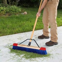 Harper 24 in. Outdoor Wet/Dry Push Broom with 60 in. Hardwood Handle thumbnail 2