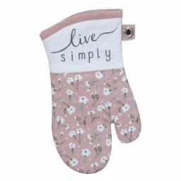 Kay Dee Lisa Audit Watercolor Floral Cotton Kitchen Textile Set - 4 Piece Blush Set thumbnail 5