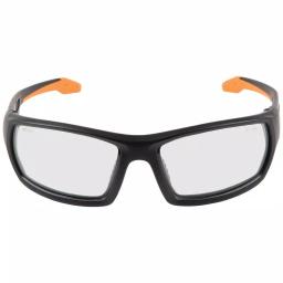 Klein Tools Professional Safety Glasses, Clear Polycarbonate Lens, Black/Orange Frame thumbnail 5