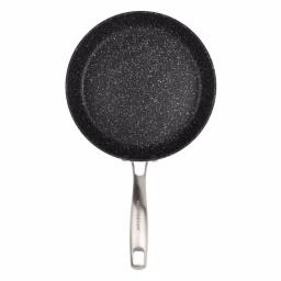 MasterPan Granite Ultra 11 in. Cast Aluminum Nonstick Ceramic Frying Pan, Black Marble thumbnail 2