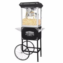 Great Northern Popcorn Lincoln 8 oz. Black Popcorn Machine with Mobile Serving Cart thumbnail 6