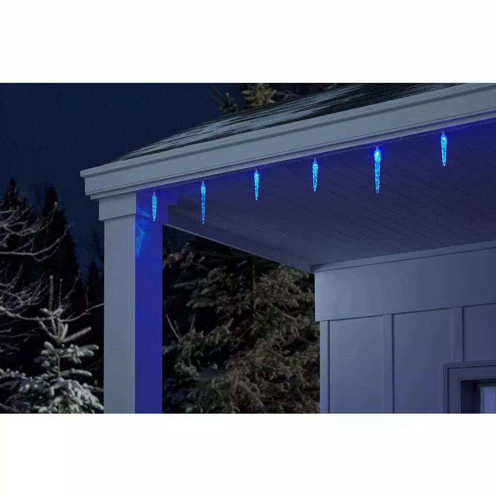 LightShow ColorMotion 24-Light Multi-Color Deluxe LED Icicle Christmas String Lights