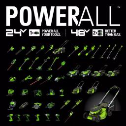 Greenworks 24V Cordless Handheld Leaf Blower, 320 CFM, 90 MPH, Tool Only thumbnail 2