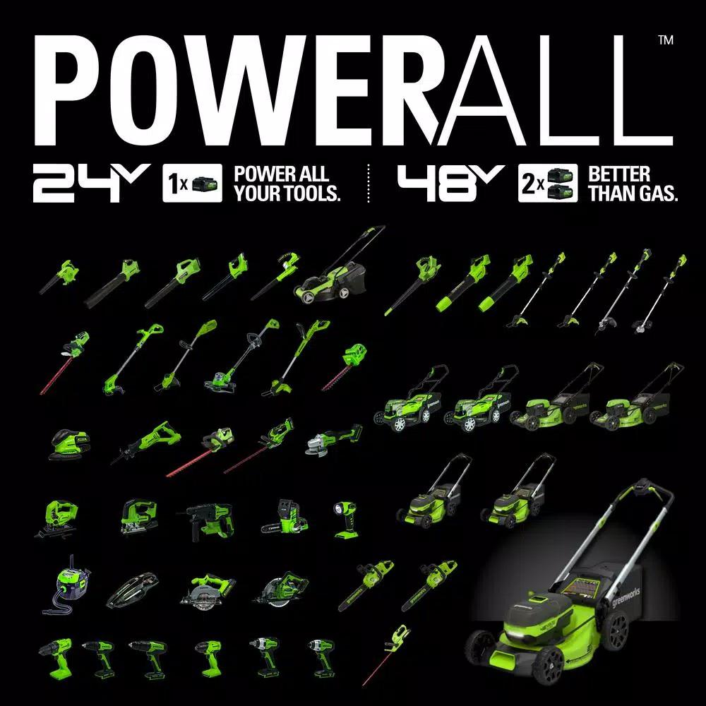 Greenworks 24V Cordless Handheld Leaf Blower, 320 CFM, 90 MPH, Tool Only